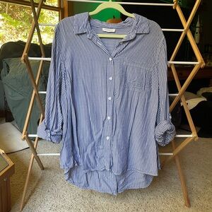 Beachy Blue button up